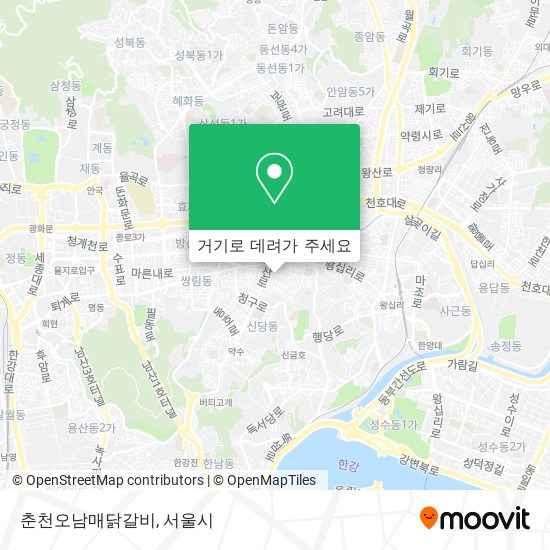 춘천오남매닭갈비 지도