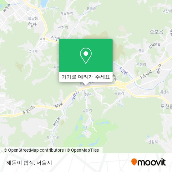 해돋이 밥상 지도