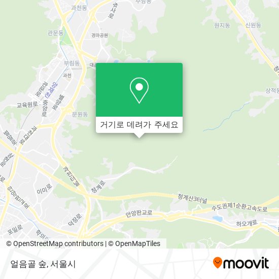 얼음골 숲 지도