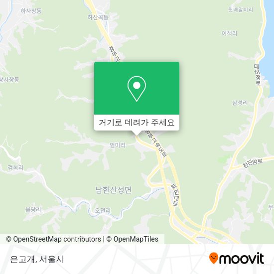 은고개 지도