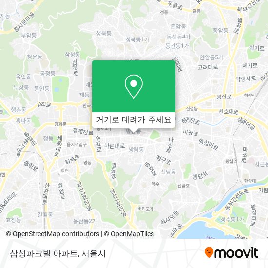 삼성파크빌 아파트 지도