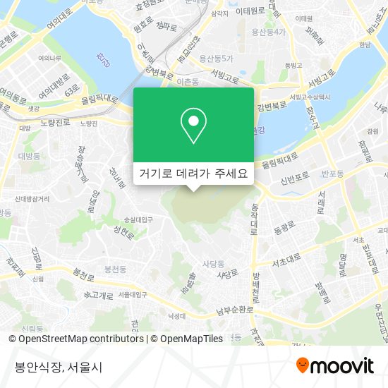 봉안식장 지도