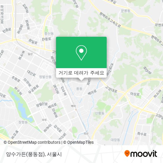 양수가든(풍동점) 지도