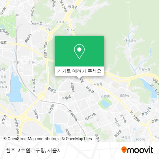 천주교수원교구청 지도