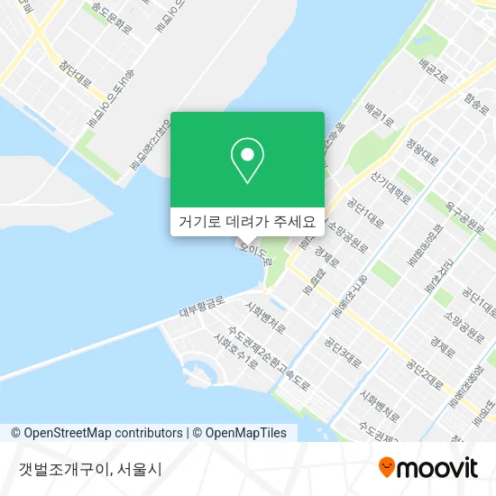 갯벌조개구이 지도