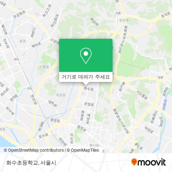 화수초등학교 지도