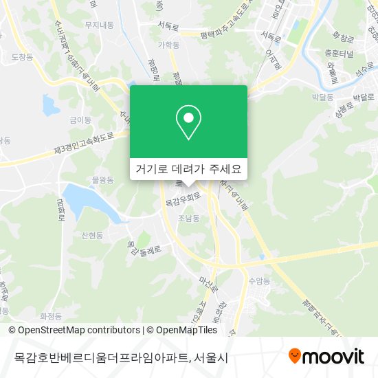 목감호반베르디움더프라임아파트 지도