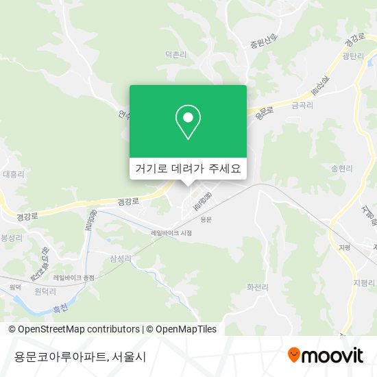 용문코아루아파트 지도