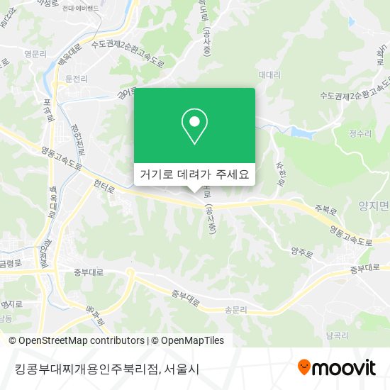 킹콩부대찌개용인주북리점 지도