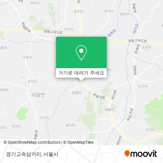 경기고속삼거리 지도
