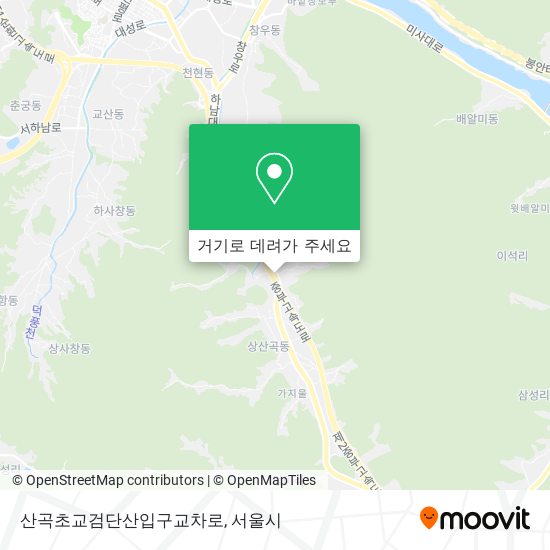 산곡초교검단산입구교차로 지도