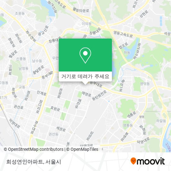 희성연인아파트 지도