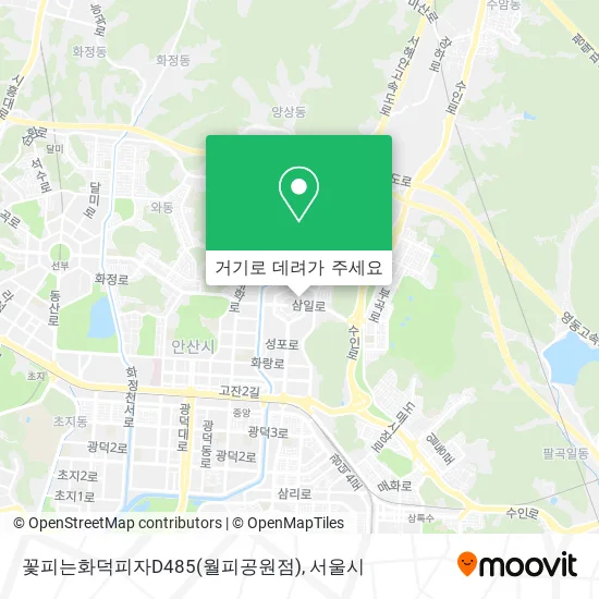 꽃피는화덕피자D485(월피공원점) 지도
