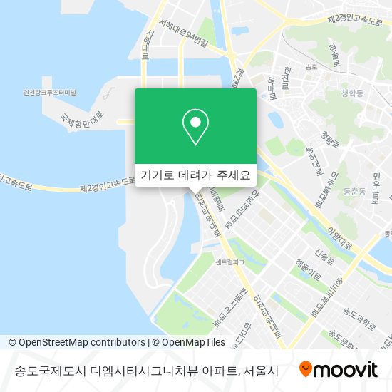 송도국제도시 디엠시티시그니처뷰 아파트 지도