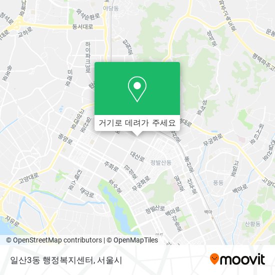 일산3동 행정복지센터 지도