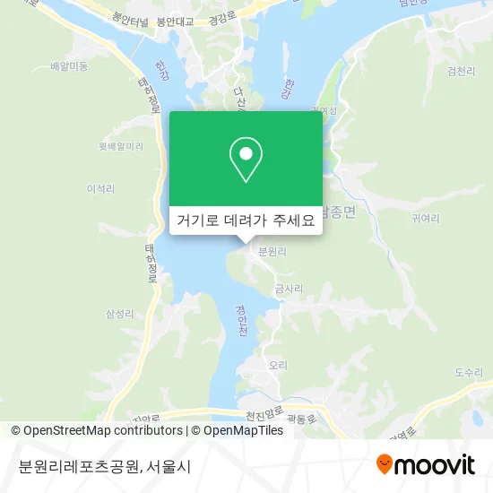 분원리레포츠공원 지도