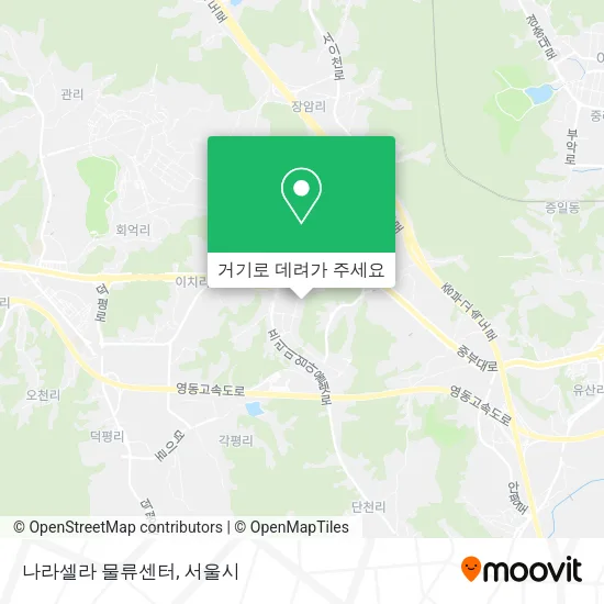 나라셀라 물류센터 지도