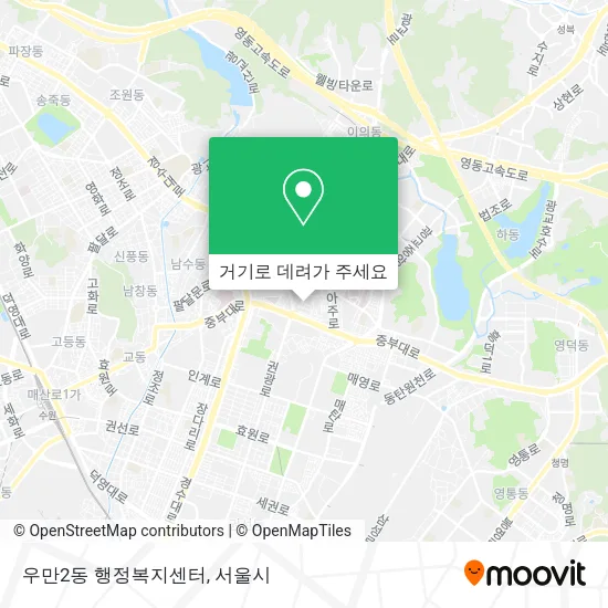 우만2동 행정복지센터 지도