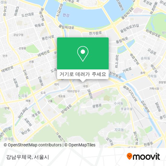 강남우체국 지도