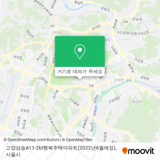 고양삼송A11-2bl행복주택아파트(2022년6월예정) 지도