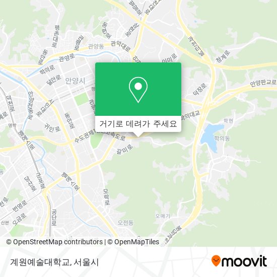 계원예술대학교 지도