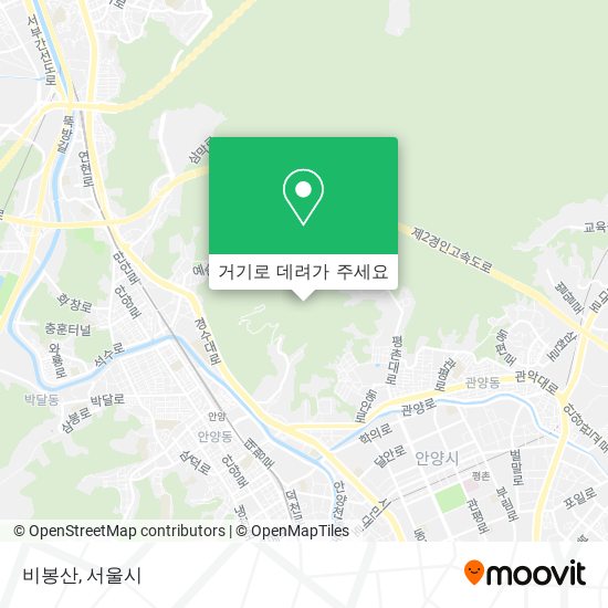 비봉산 지도