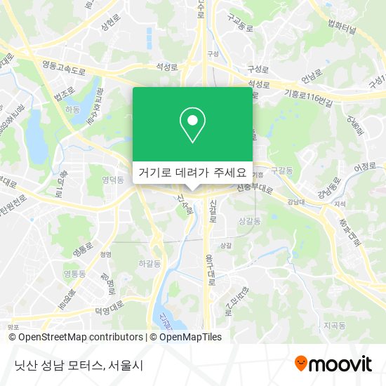 닛산 성남 모터스 지도