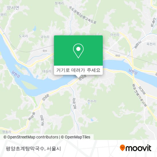 평양초계탕막국수 지도