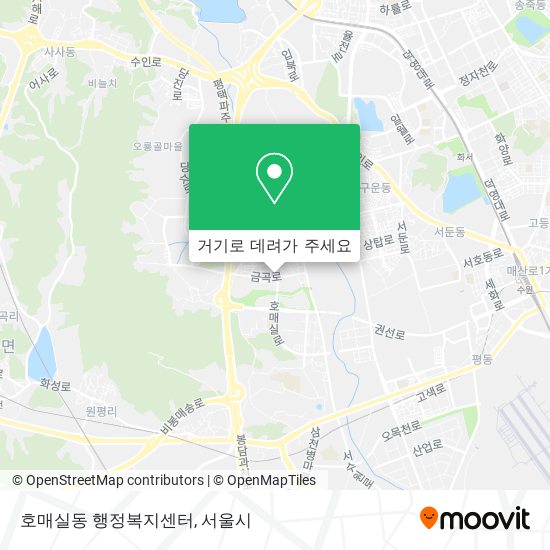 호매실동 행정복지센터 지도