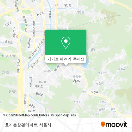 효자촌삼환아파트 지도
