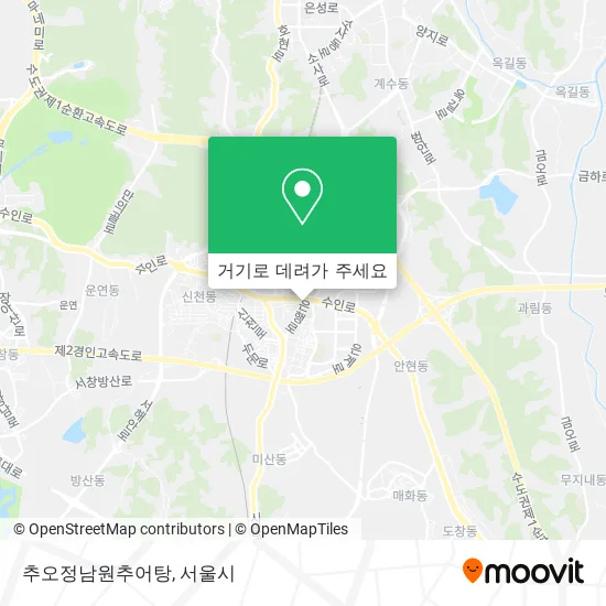 추오정남원추어탕 지도