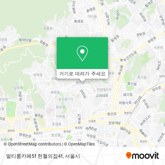 멀티룸카페5f               헌혈의집4f 지도