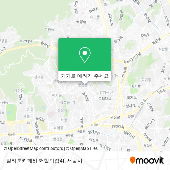 멀티룸카페5f               헌혈의집4f 지도