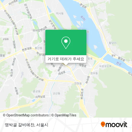 맹박골 갈비예찬 지도