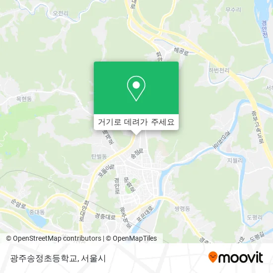 광주송정초등학교 지도