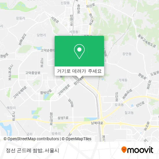 정선 곤드레 쌈밥 지도
