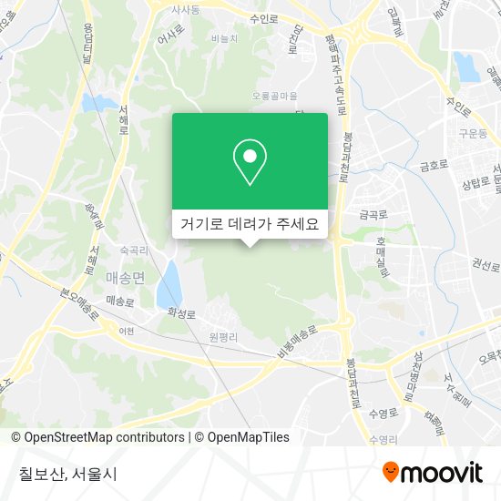 칠보산 지도