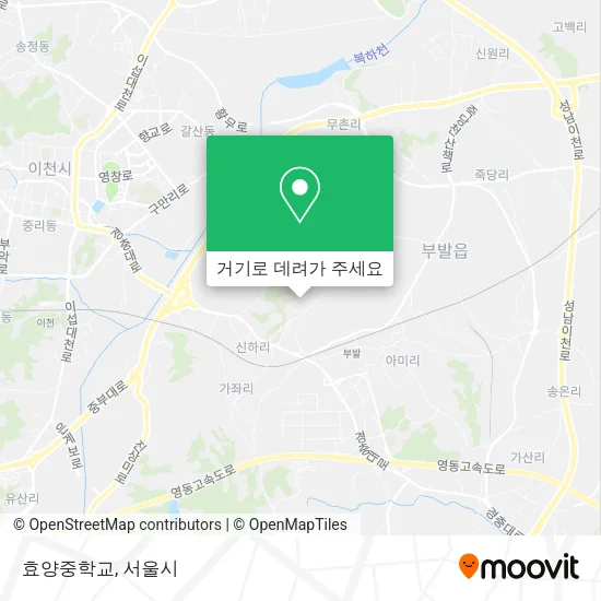 효양중학교 지도