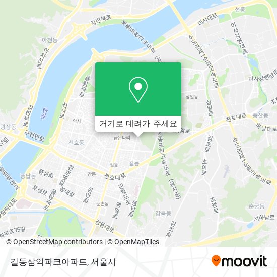 길동삼익파크아파트 지도