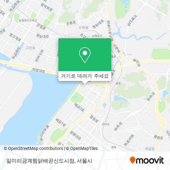 일미리금계찜닭배곧신도시점 지도