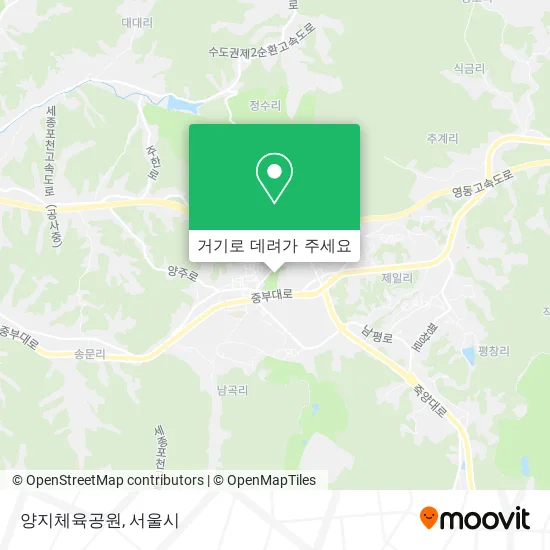 양지체육공원 지도