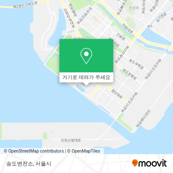 송도변전소 지도