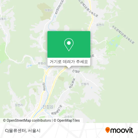 Cj물류센터 지도