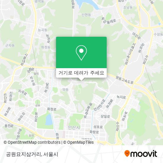 공원묘지삼거리 지도