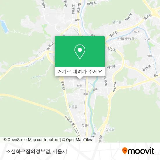 조선화로집의정부점 지도