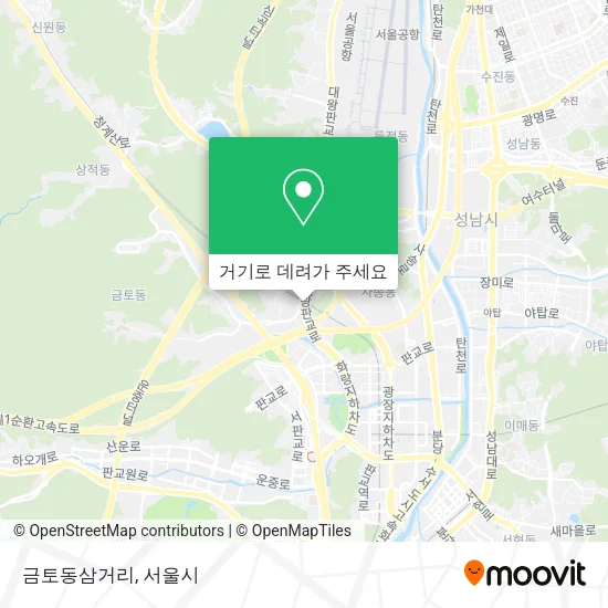 금토동삼거리 지도