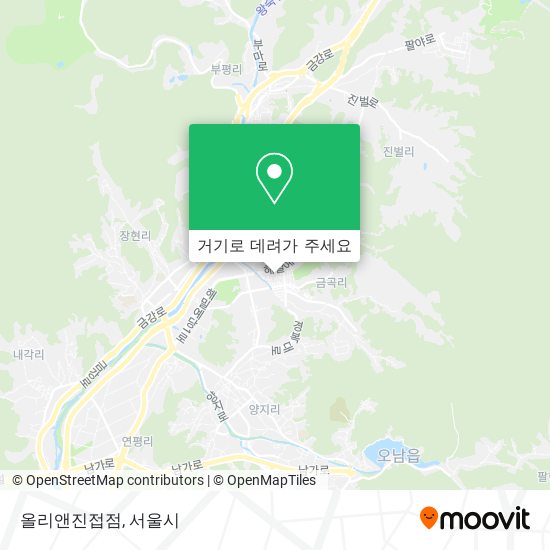 올리앤진접점 지도