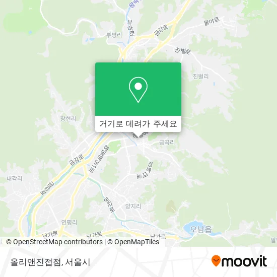 올리앤진접점 지도