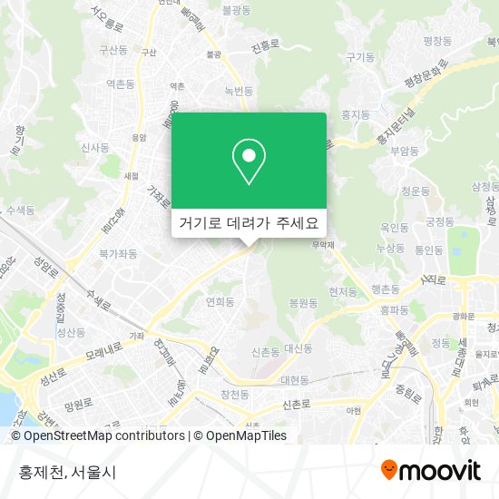 홍제천 지도