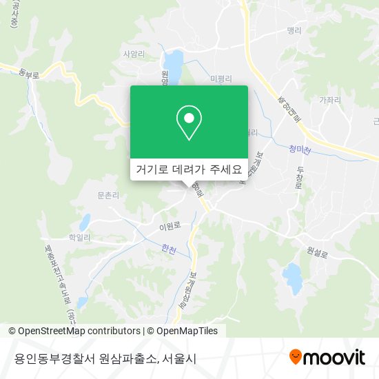 용인동부경찰서 원삼파출소 지도